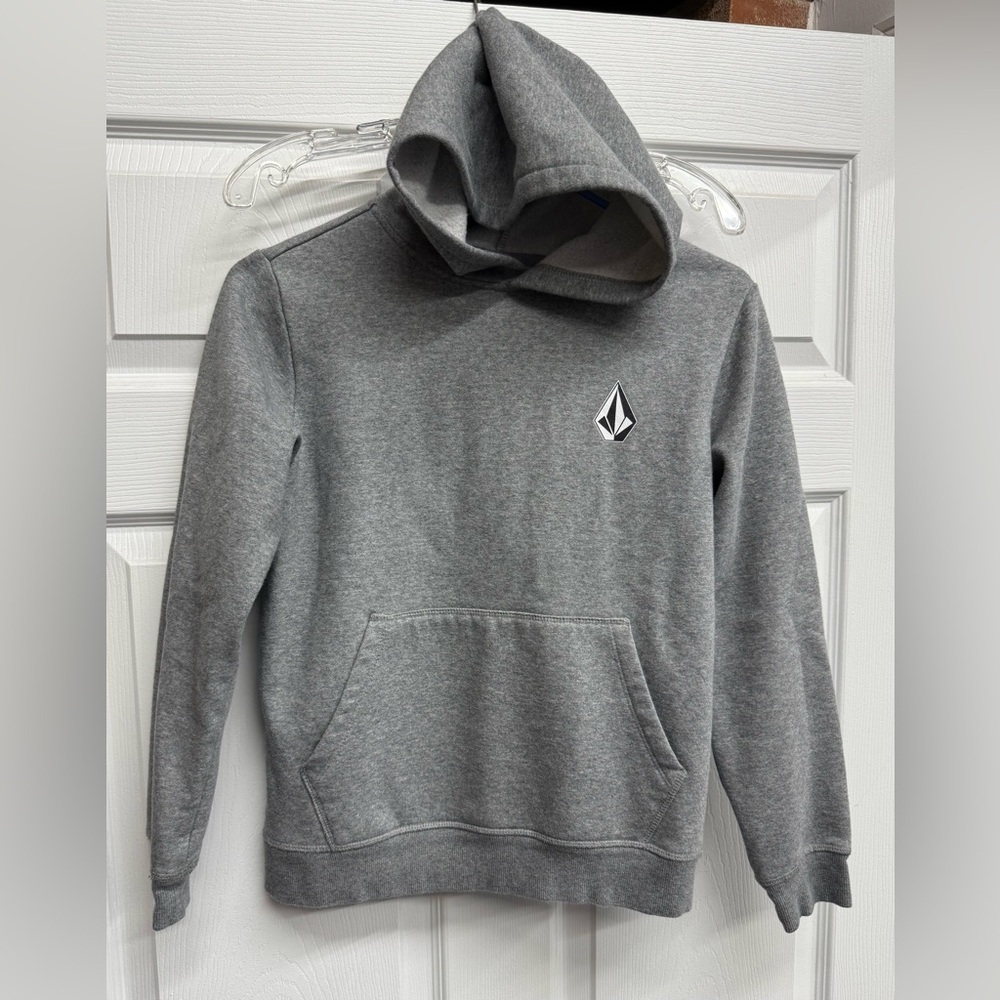 Volcom Gray hooded sweatshirt. Youth Medium. Barely worn.